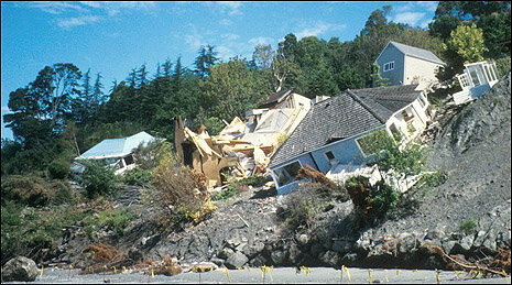 Landslide aftermath
