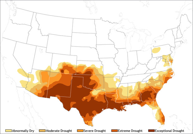 Drought Status map 