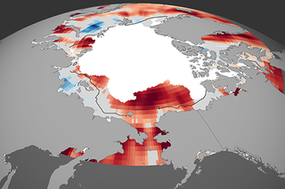 Map image for 2017 Arctic Report Card: Summer temperatures are rising rapidly in most Arctic seas