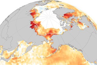Map image for 2019 Arctic Report Card: As sea ice disappears, Arctic seas are experiencing extreme summer warmth