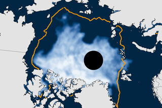 Map image for Summer&#039;s over in the Arctic: sea ice extent sixth smallest on record