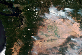 Map image for Nearly 2.5 million acres burned across US in August 2015