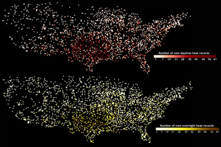 Map image for Summer 2011 Recap: Across the U.S., Heat Broke Records