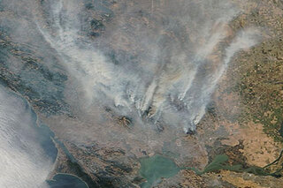 Map image for Climate conditions behind deadly October 2017 wildfires in California