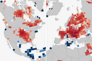 Map image for Even with global warming, extremely hot summers would be less frequent if it weren’t for deforestation