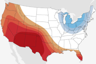 Map image for May 2020 temperature and precipitation outlook