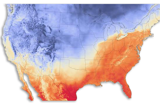 Map image for Late winter &#039;heatwave&#039; hits the U.S. in February 