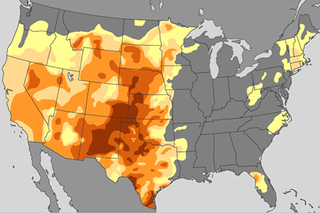 Map image for Climate Conditions: Drought Status on May 14, 2013