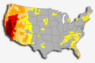 Map image for Climate Challenge: How bad was the U.S. drought in June 2015?