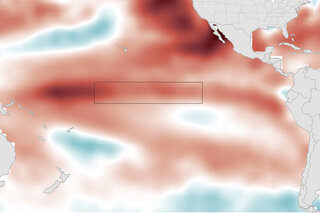 Map image for Climate Challenge: Was the tropical Pacific warmer or cooler than average in April 2015?