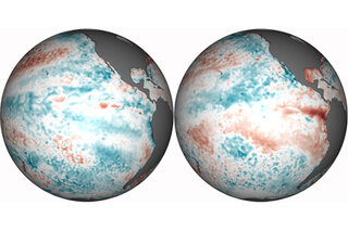 Map image for   La Niña fading, likely gone by end of April