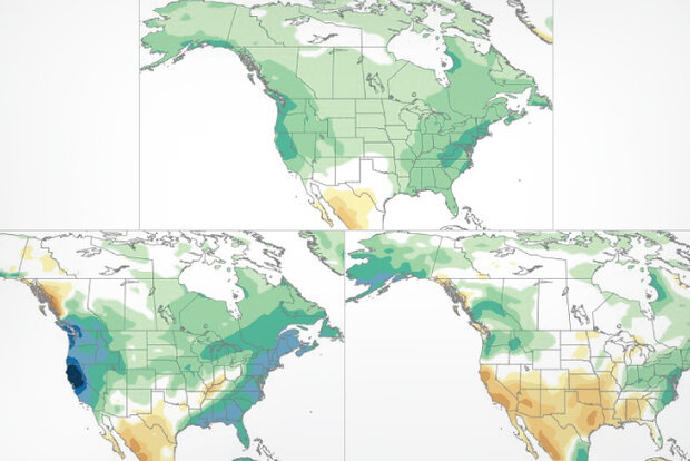 Expectations for winter precipitation trends over 2010-2060. 