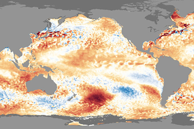 Weekly sea surface temperature anomaly