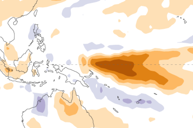 Sea surface temperature map