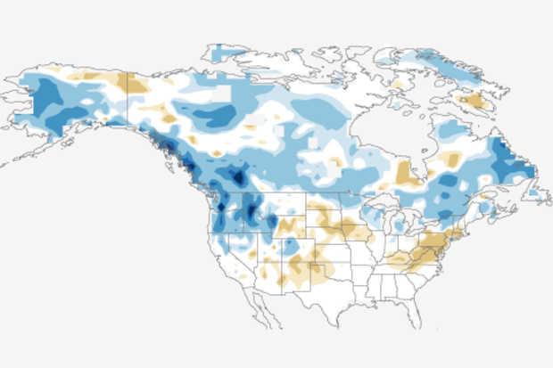 La Nina average snowfall