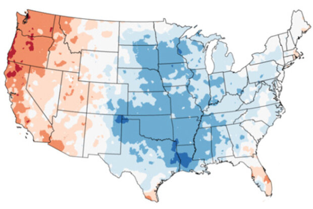 Maximum temperature percentiles August 2017