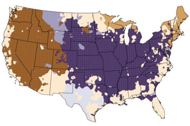 The five Springs with the largest footprint.