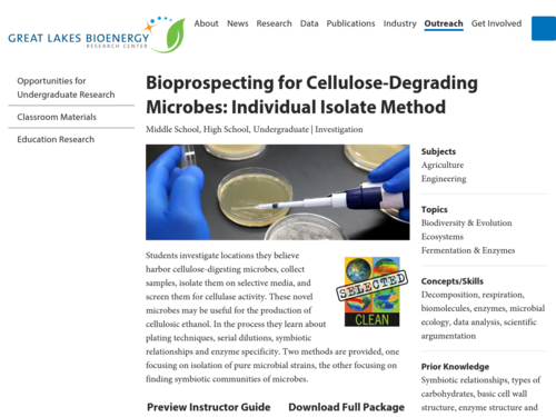 Bioprospecting for cellulose-degrading microbes: Individual Isolate Method