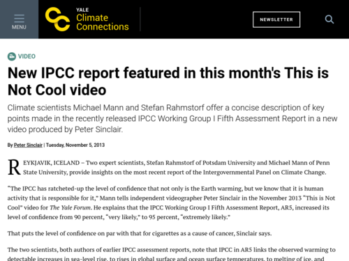 Mann and Ramsdorf on IPCC 2013