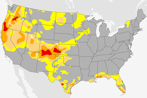 Drought emerges across the Pacific Northwest in spring 2020