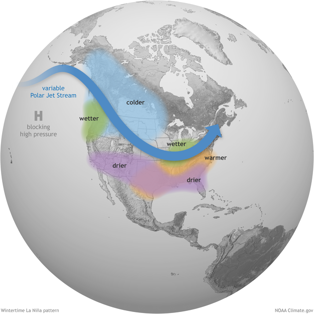 La Nina winter globe